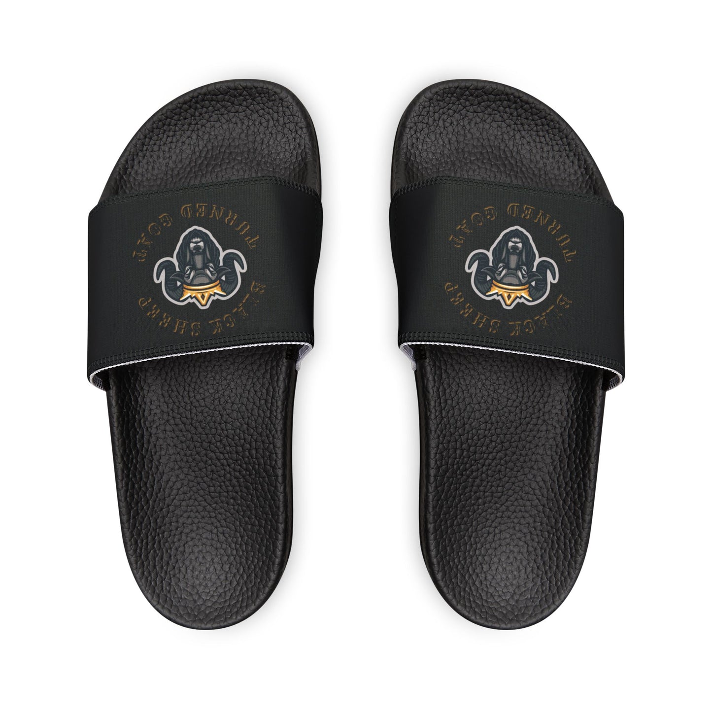 The McMillionaires Collection Black Sheep Turned Goat" Slide Sandals (Men)