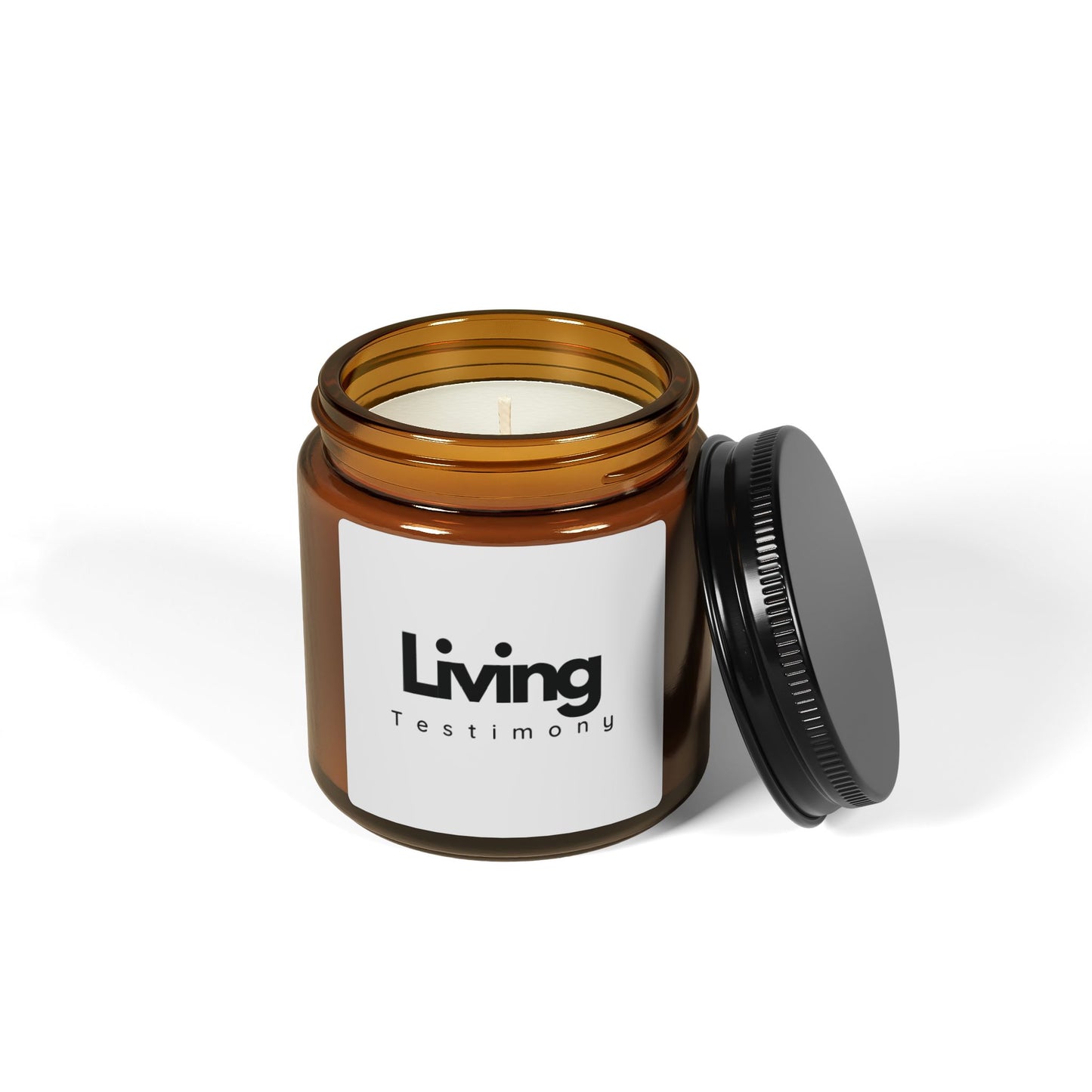 The McMillionaires Collection - Living Testimony Scented Soy Candle (Multi-Size, Amber Jar)