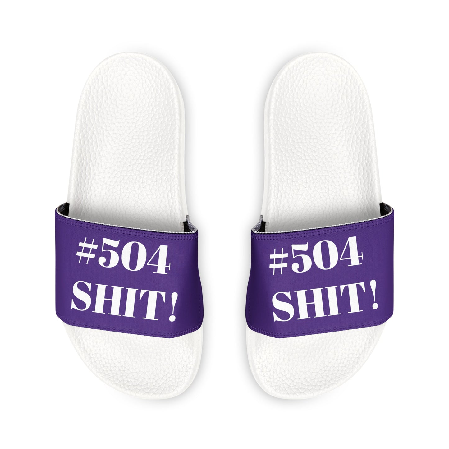 #504 Nola Swag: New Orleans, Louisiana - Represent Your Hood Slide Sandals - TheMcMillionairesCollection