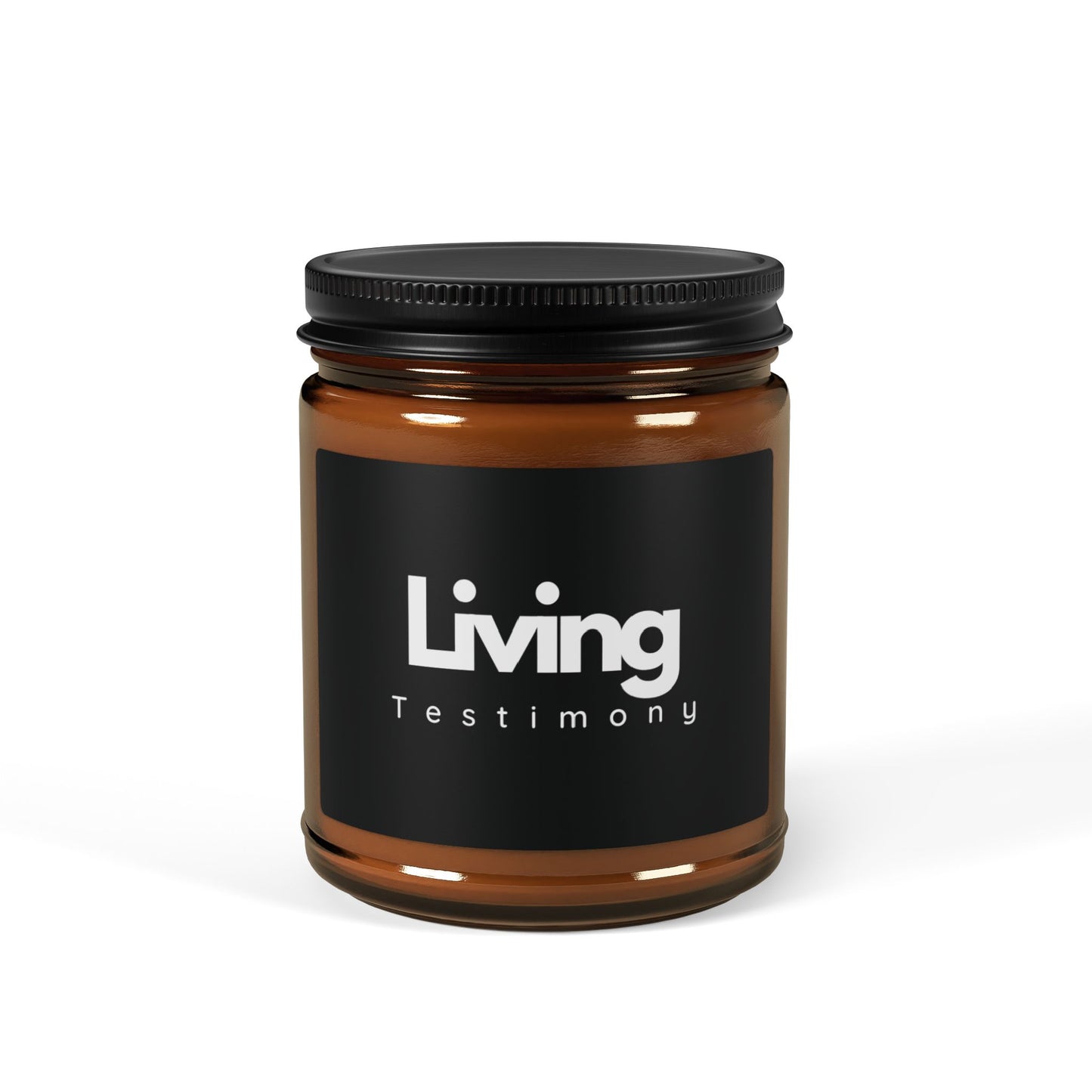 The McMillionaires Collection - Living Testimony Scented Soy Candle (Multi-Size, Amber Jar)