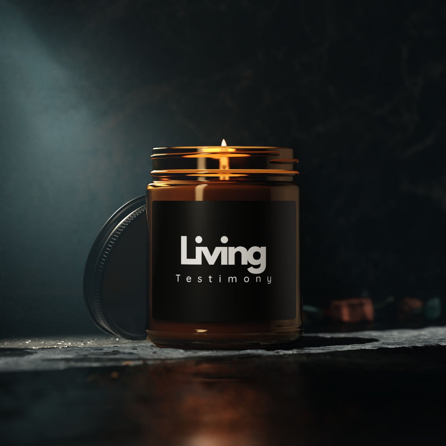The McMillionaires Collection - Living Testimony Scented Soy Candle (Multi-Size, Amber Jar)
