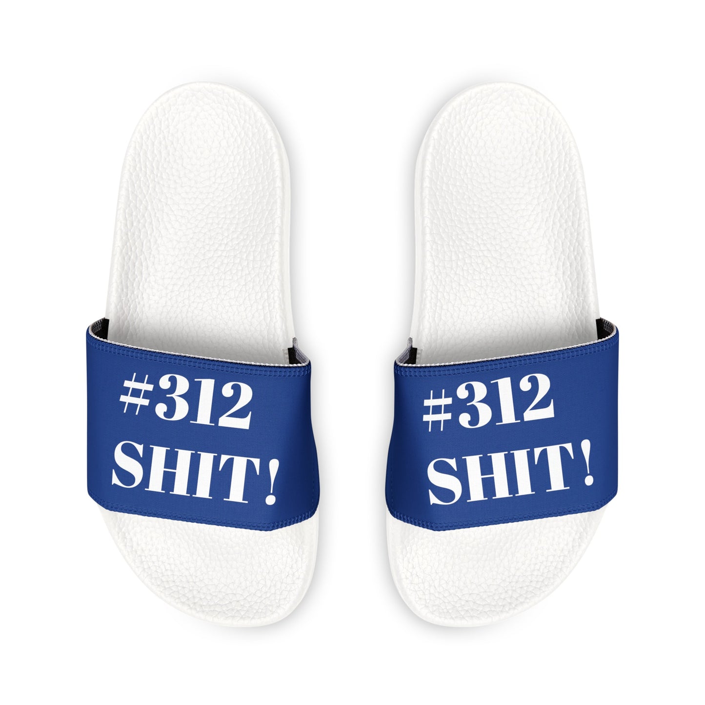 #312 Chi Town Swag: Chicago, IL - Represent your Hood Slide Sandals - TheMcMillionairesCollection