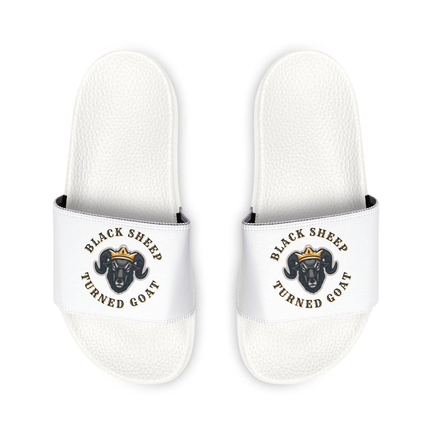The McMillionaires Collection Black Sheep Turned Goat" Slide Sandals (Men)