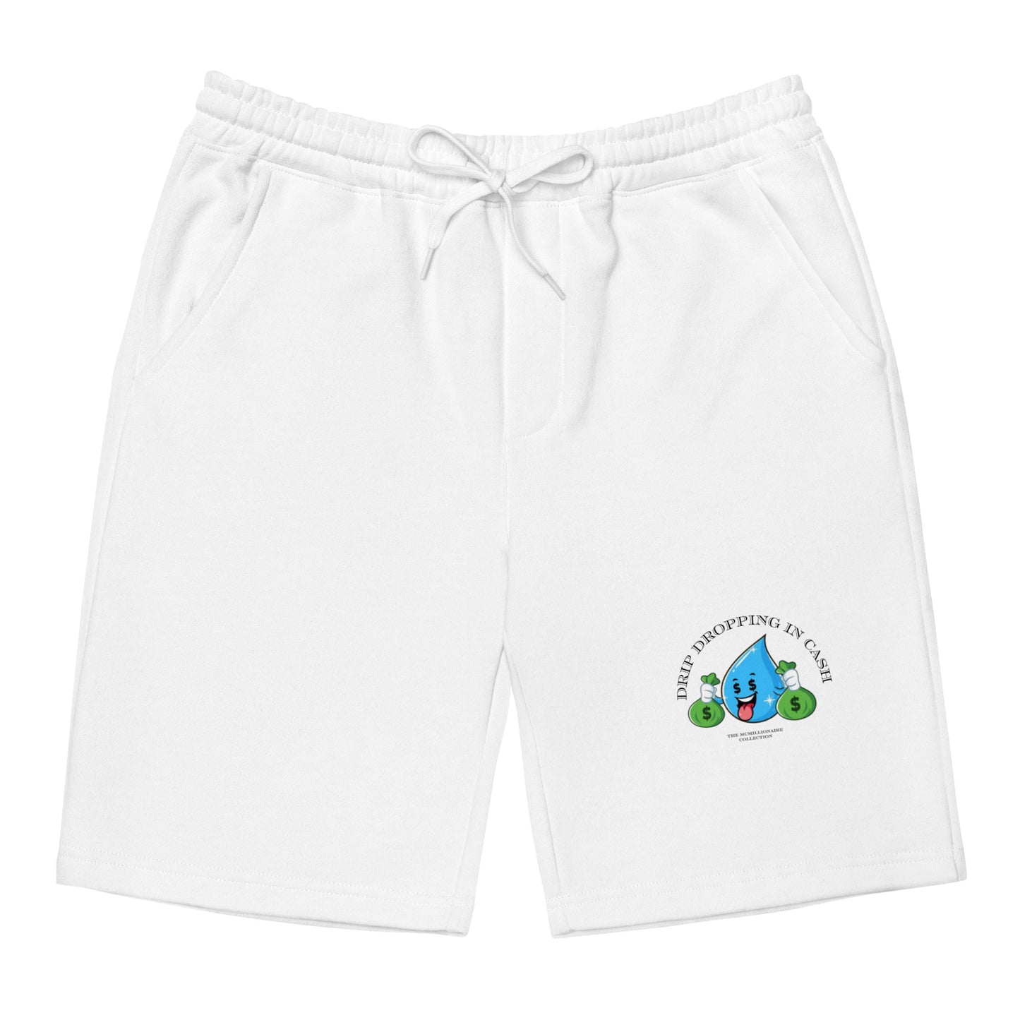 The McMillionaires Collection - Drip Drop Cash fleece shorts - TheMcMillionairesCollection