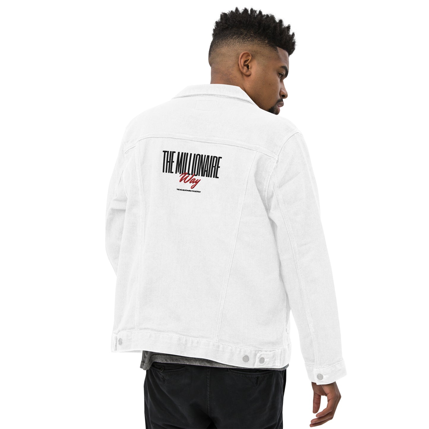 The McMillionaires Collection - The Millionaire Way Jean Jacket (White) - TheMcMillionairesCollection