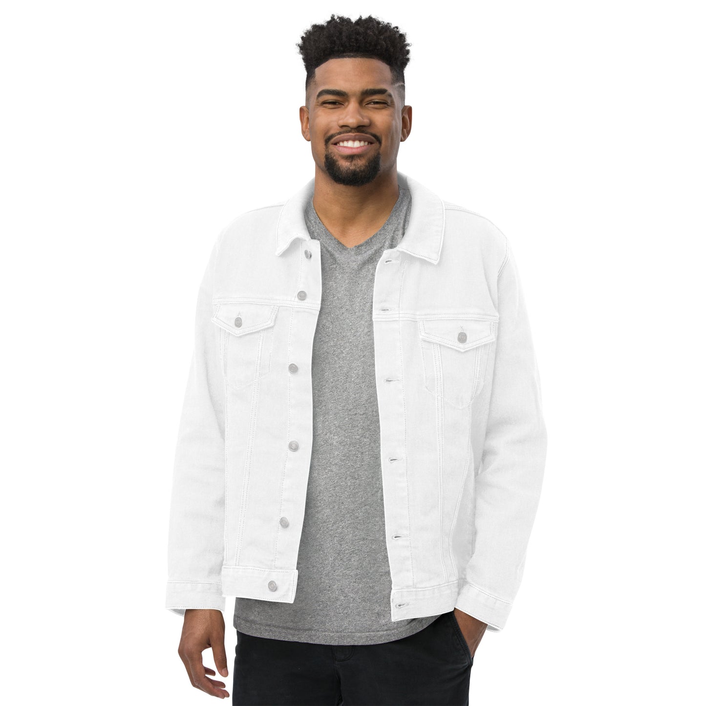 The McMillionaires Collection - The Millionaire Way Jean Jacket (White) - TheMcMillionairesCollection