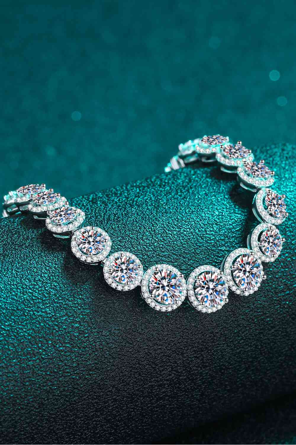 925 Sterling Silver 10.4 Carat Moissanite Bracelet - TheMcMillionairesCollection