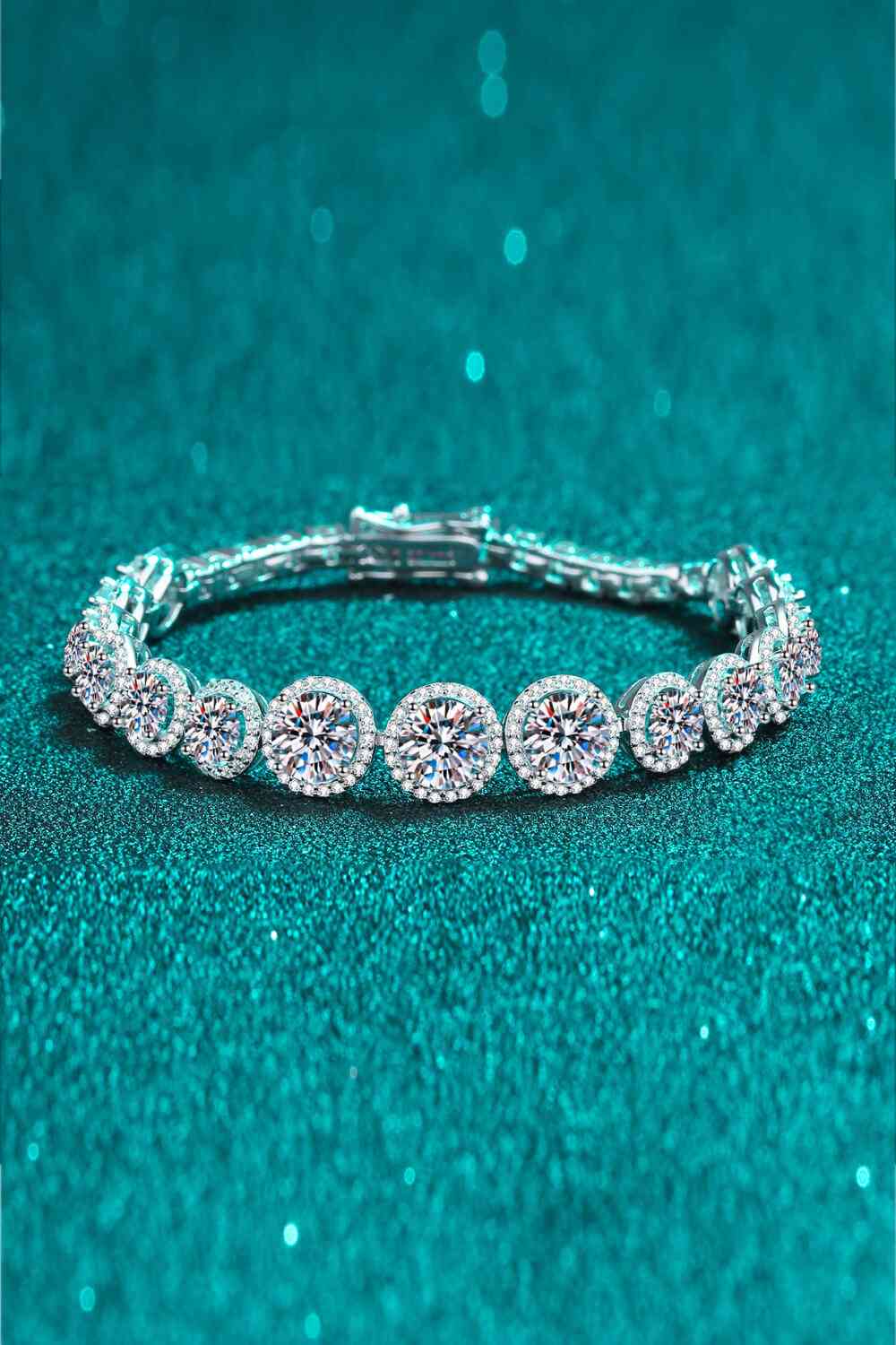 925 Sterling Silver 10.4 Carat Moissanite Bracelet - TheMcMillionairesCollection