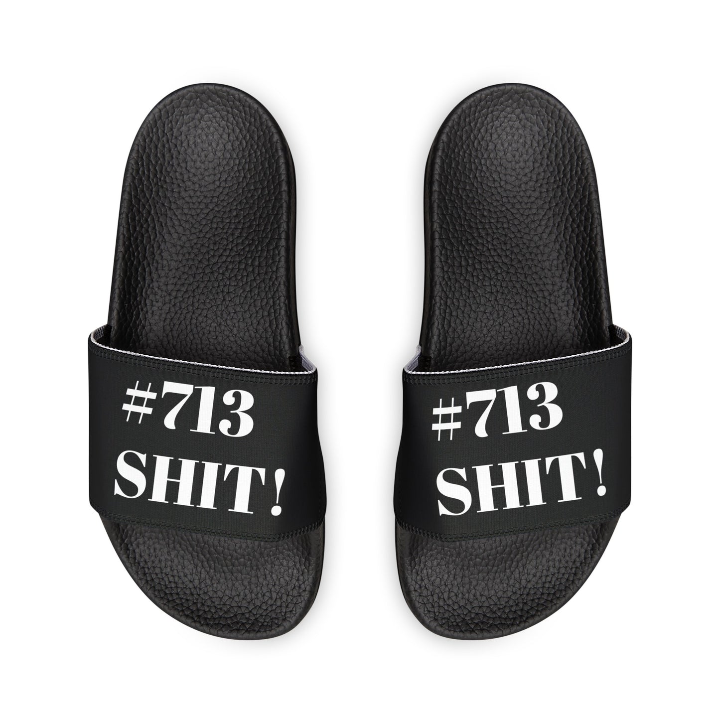 #713 HTown Hustle Slide Sandals Houston, TX - Represent Your Hood Slide Sandals - TheMcMillionairesCollection