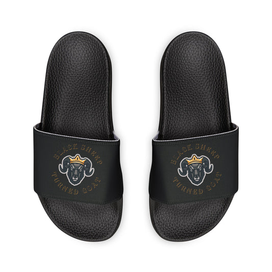 The McMillionaires "Black Sheep Turned Goat" Slide Sandals (Women)