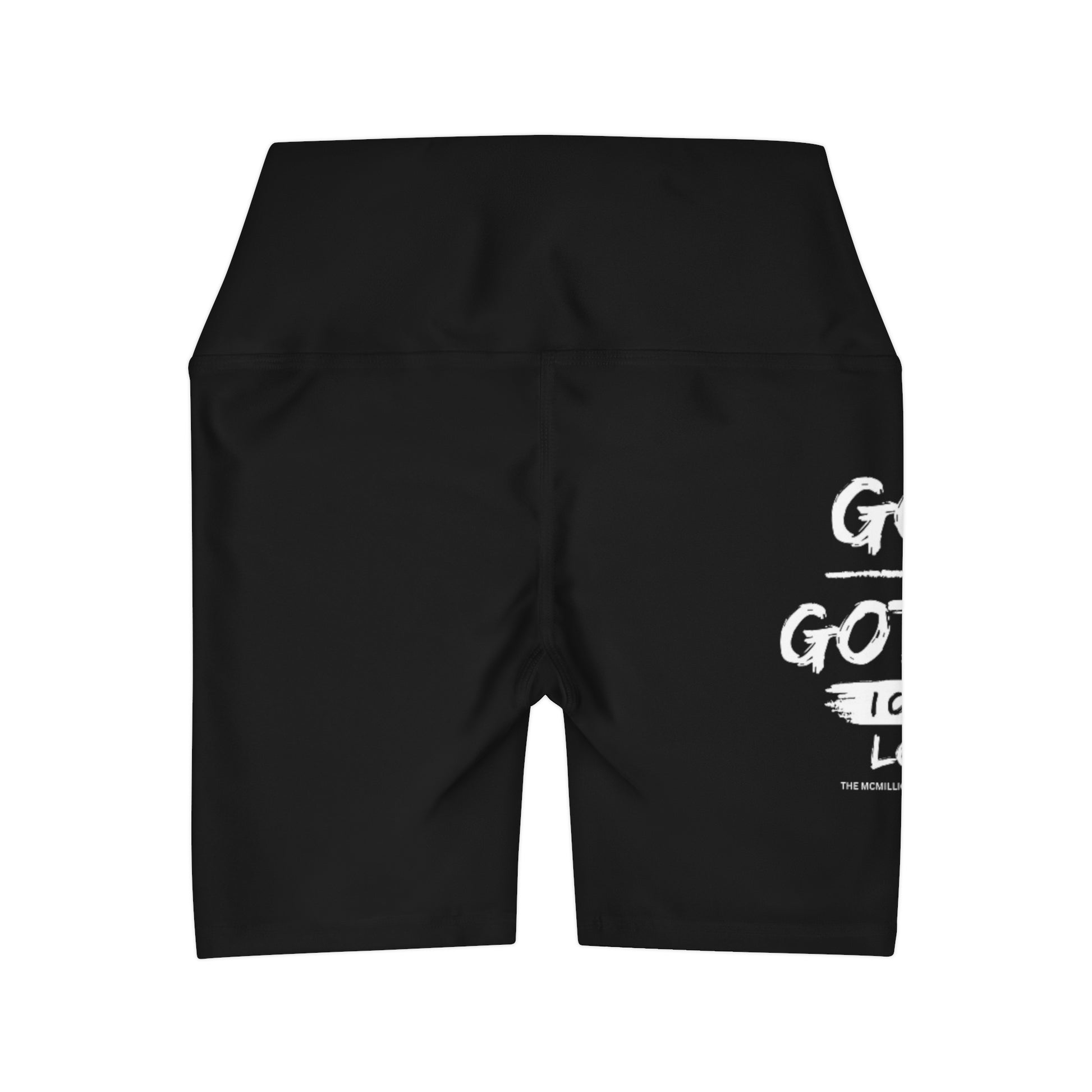 McMillionaires "God's Got Me" High-Waist Shorts - Black (Women's) - TheMcMillionairesCollection