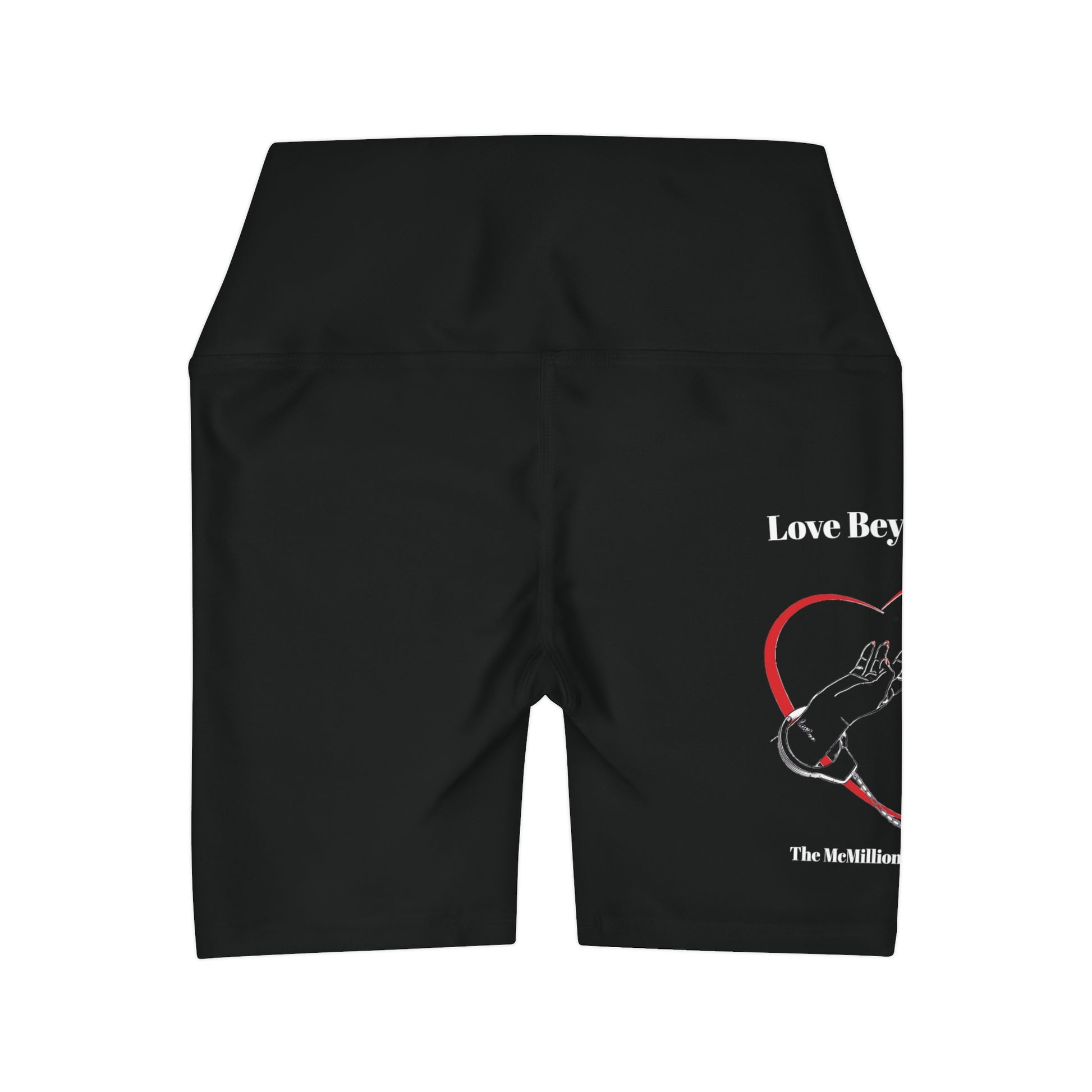 McMillionaires "Love Beyond Bars" High-Waist Shorts - Black (Women's) - TheMcMillionairesCollection