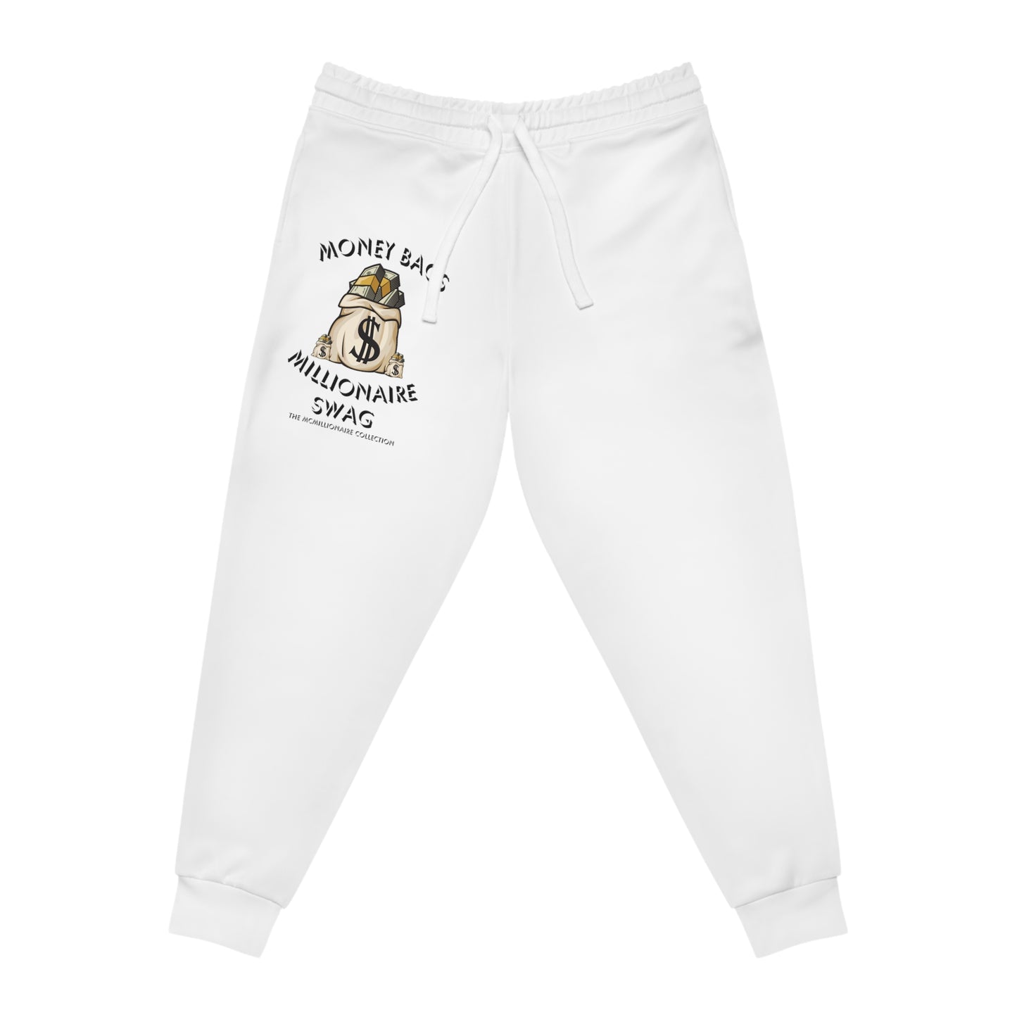 The McMillionaire Collection - Money Bags, Millionaire Swag Joggers (White) - TheMcMillionairesCollection