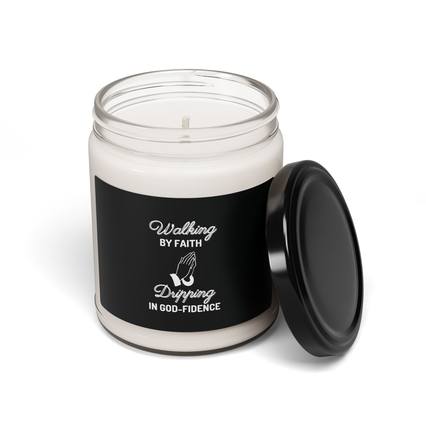 McMillionaires: Walk by faith, Drip in God-fidence  - Scented Soy Candle, 9oz