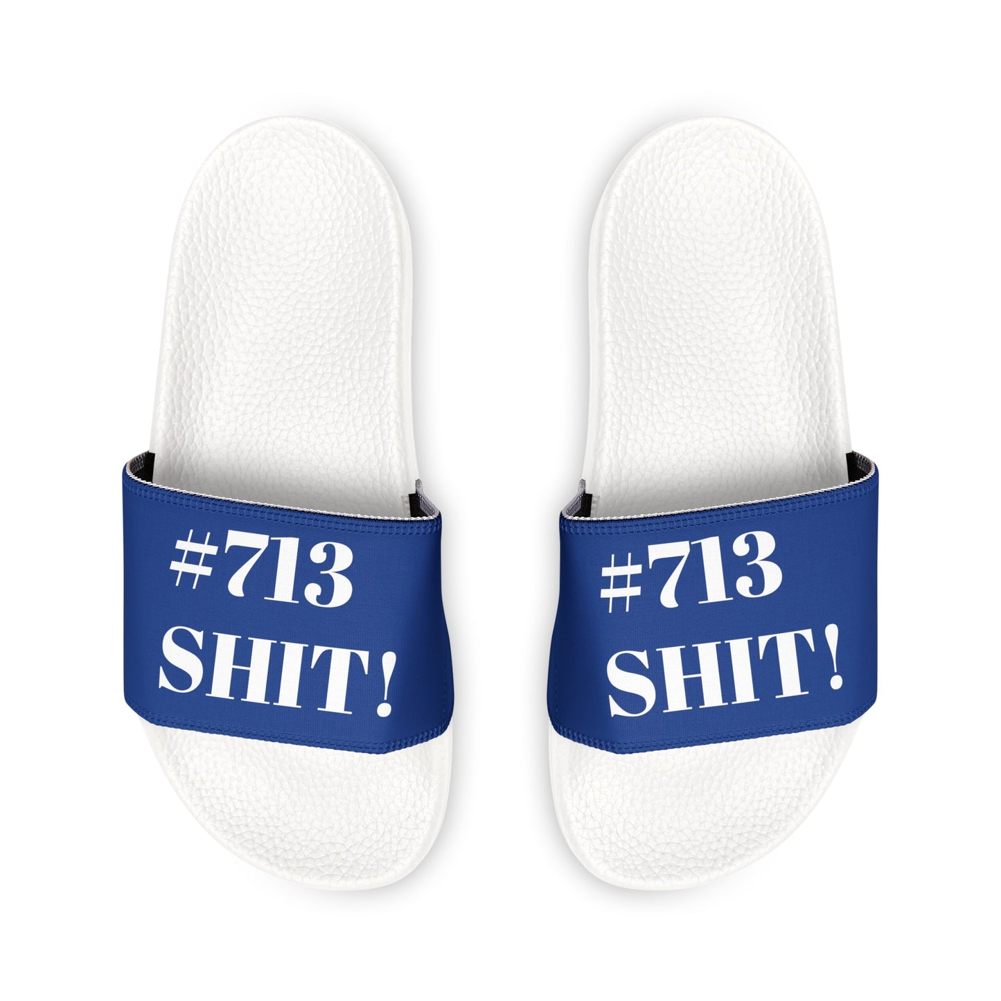 #713 HTown Hustle Slide Sandals Houston, TX - Represent Your Hood Slide Sandals - TheMcMillionairesCollection