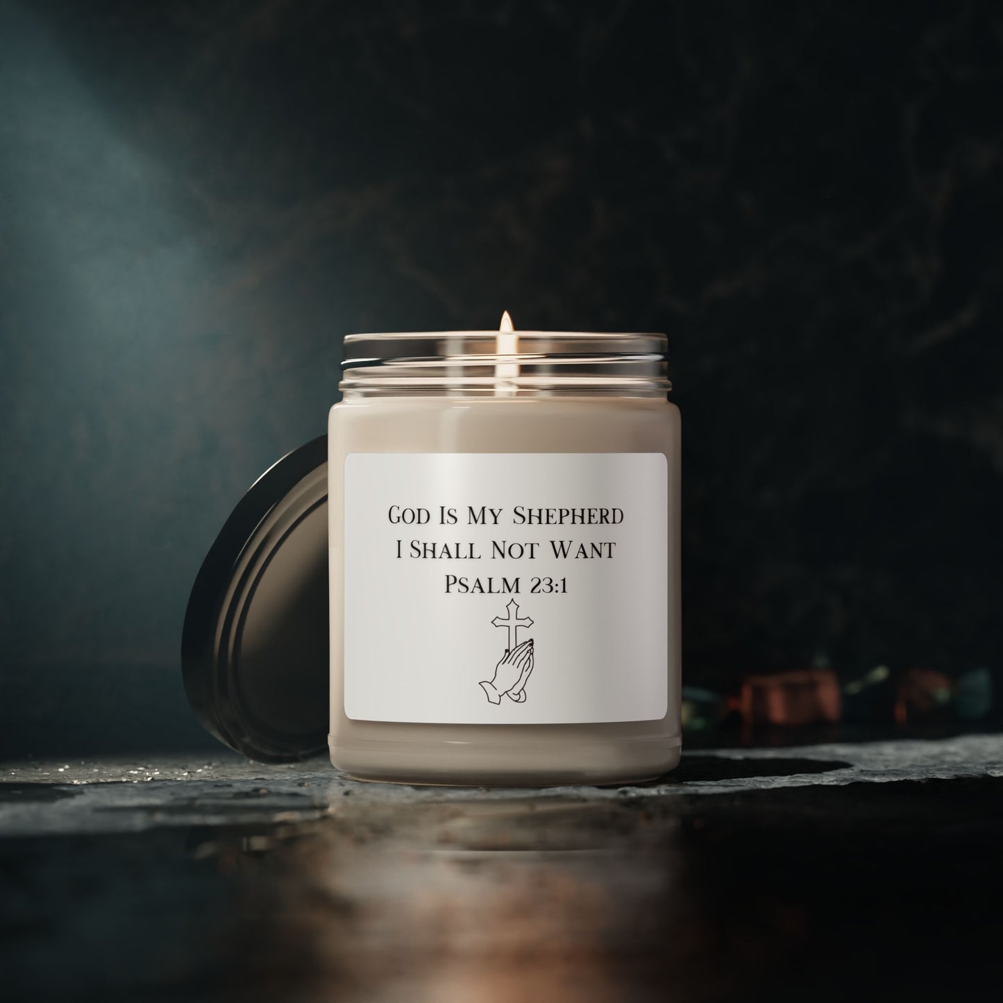 McMillionaires God Is My Shepherd - Scented Soy Candle, 9oz