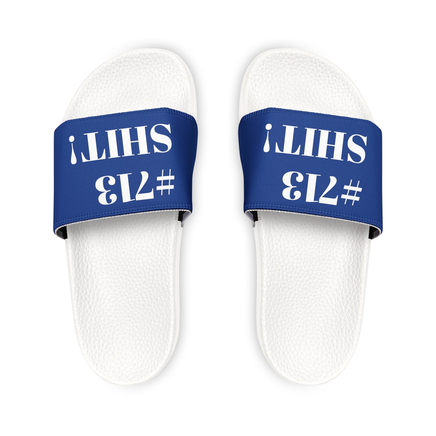 #713 HTown Hustle Slide Sandals Houston, TX - Represent Your Hood Slide Sandals - TheMcMillionairesCollection