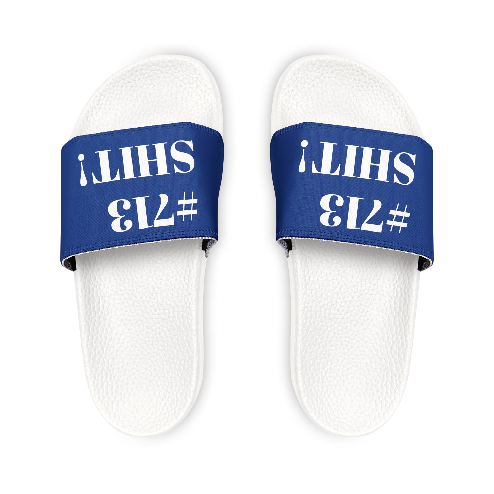 #713 HTown Hustle Slide Sandals Houston, TX - Represent Your Hood Slide Sandals - TheMcMillionairesCollection