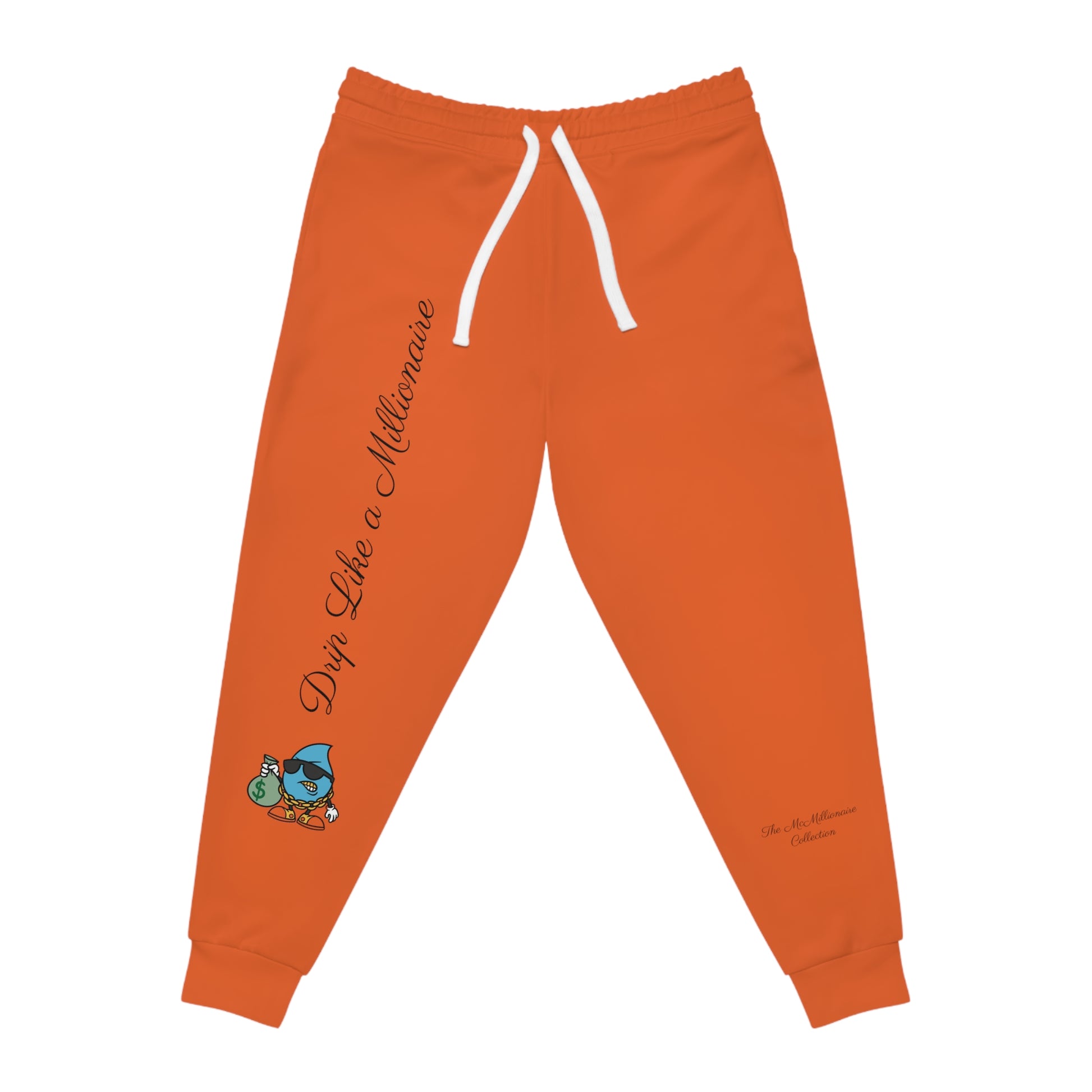 Drip Like a McMillionaire Joggers - Orange - TheMcMillionairesCollection