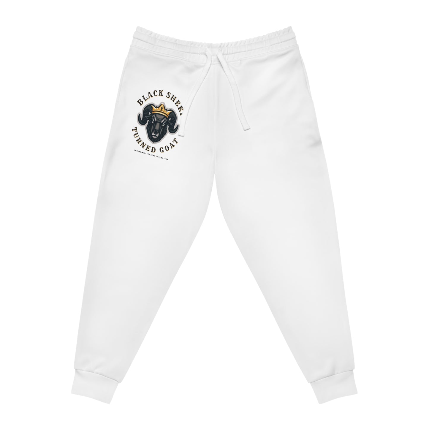 The McMillionaire Collection - Black Sheep Turned Goat Joggers (White) - TheMcMillionairesCollection