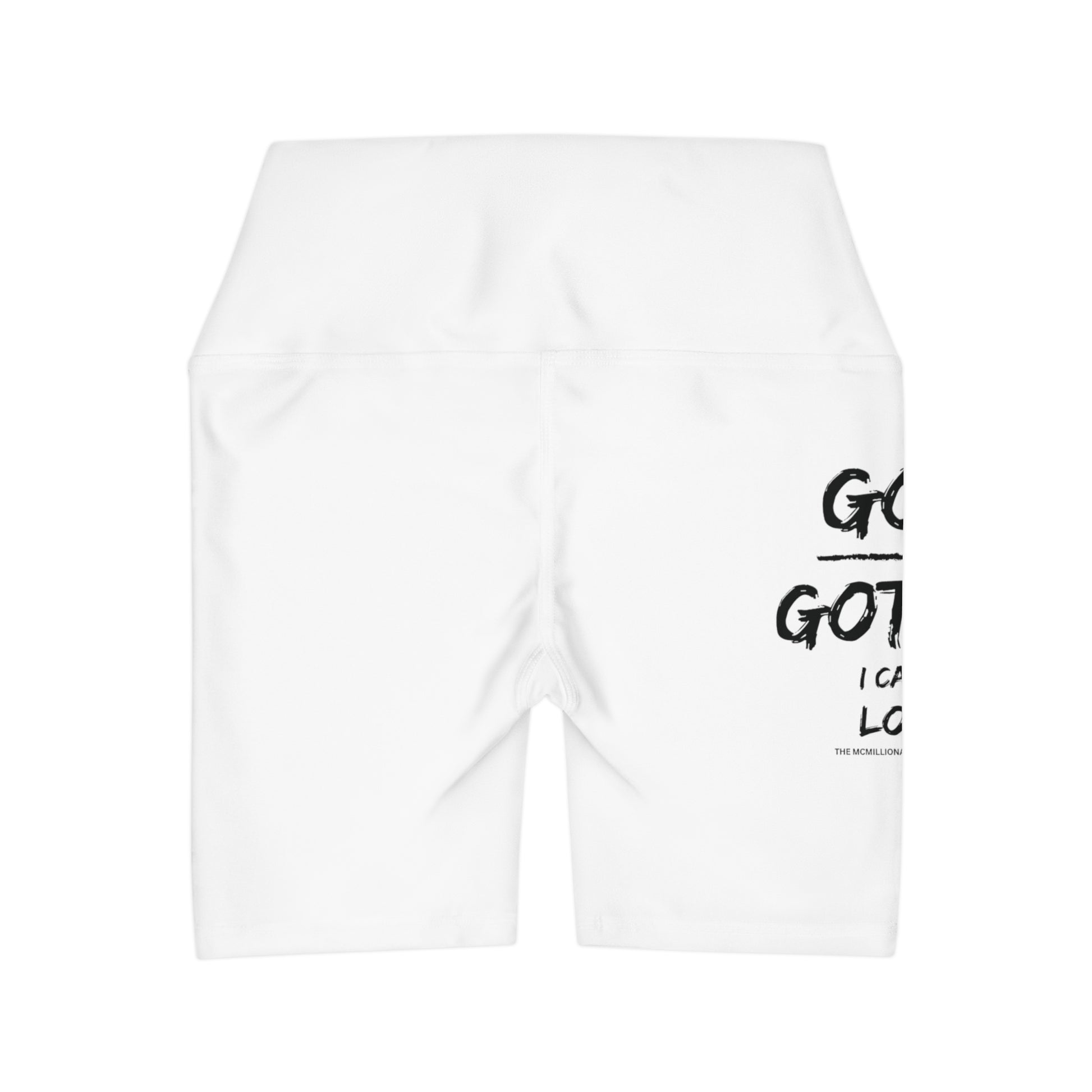 McMillionaires "God's Got Me" High-Waist Shorts - White (Women's) - TheMcMillionairesCollection