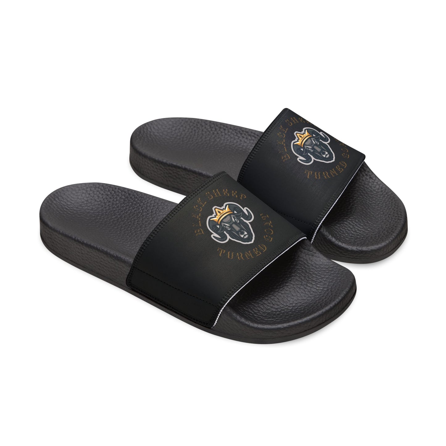 The McMillionaires "Black Sheep Turned Goat" Slide Sandals (Women)