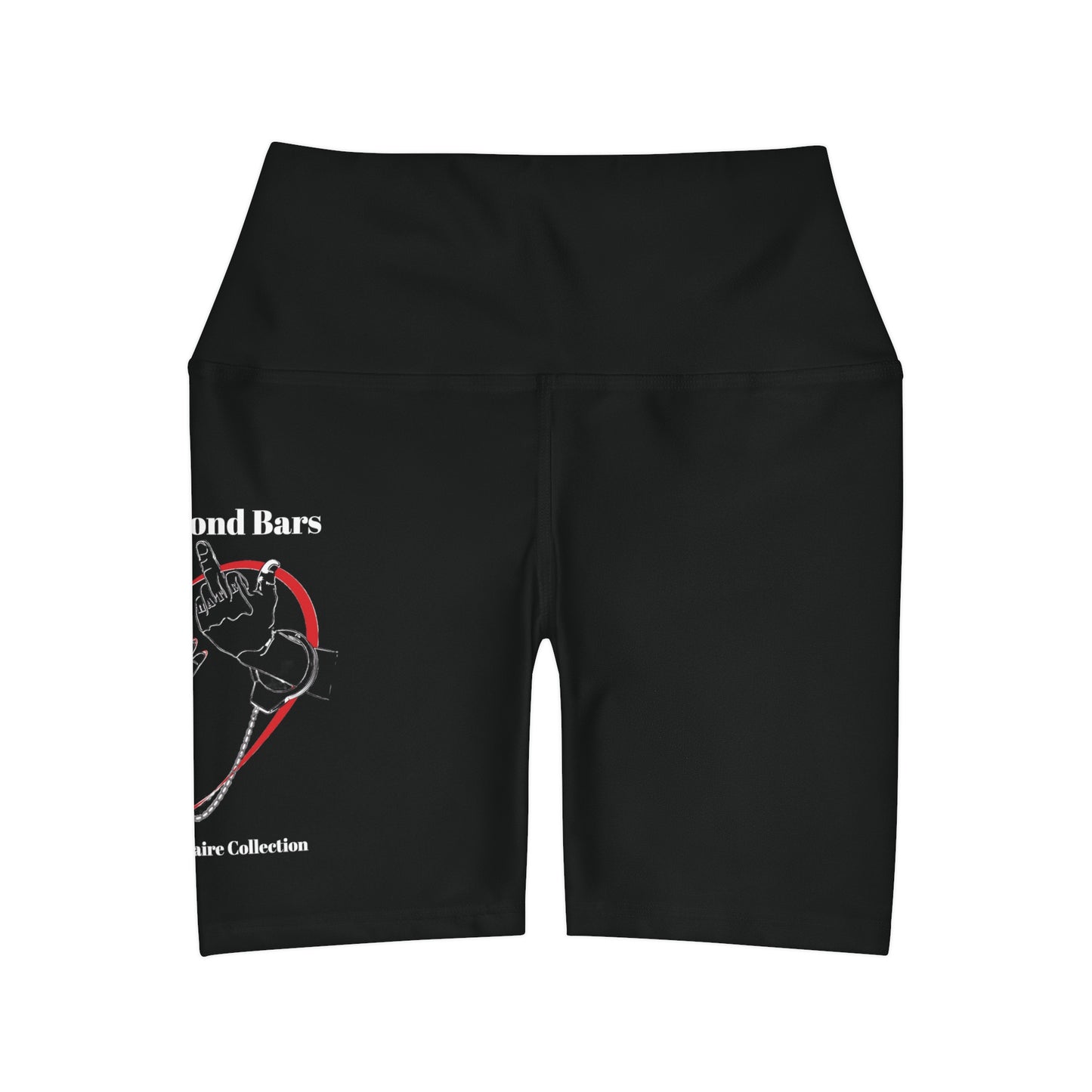 McMillionaires "Love Beyond Bars" High-Waist Shorts - Black (Women's) - TheMcMillionairesCollection