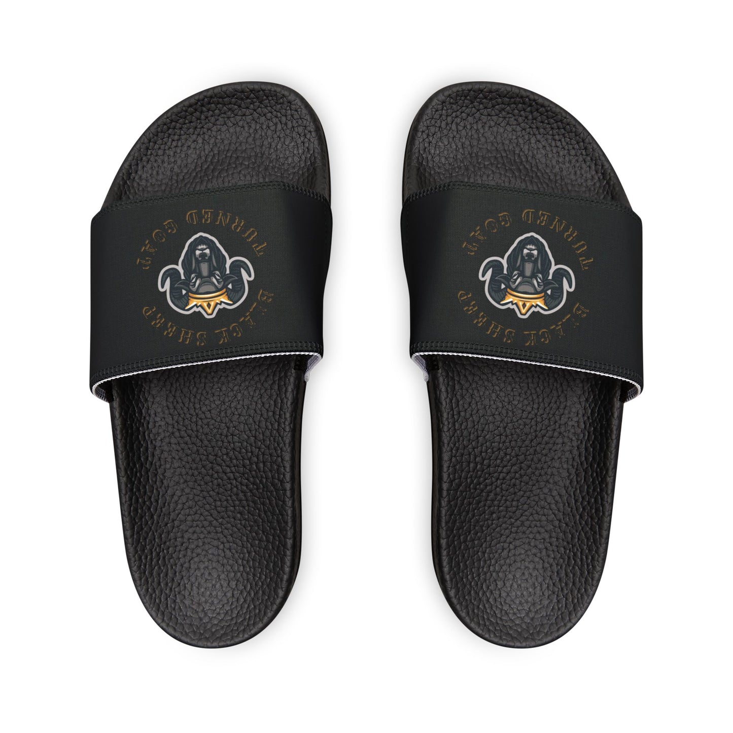 The McMillionaires "Black Sheep Turned Goat" Slide Sandals (Women)