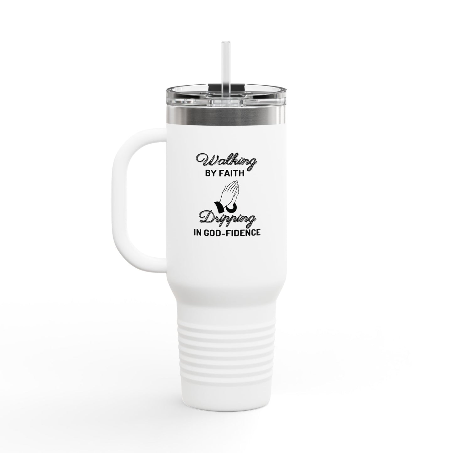 The McMillionaires God-Fidence Sip & Faith Insulated Travel Mug, 40oz