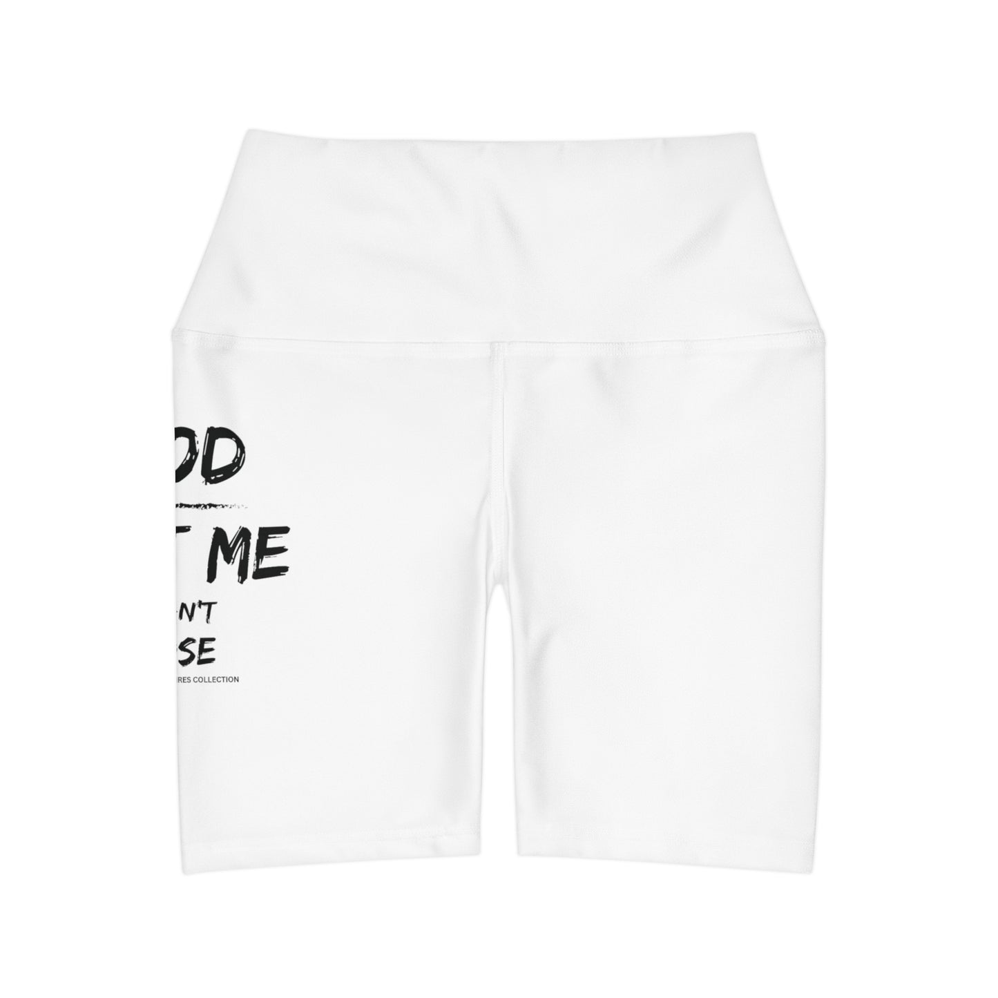 McMillionaires "God's Got Me" High-Waist Shorts - White (Women's) - TheMcMillionairesCollection