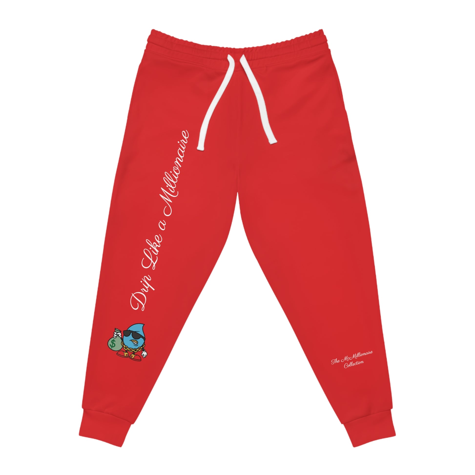 Drip Like a McMillionaire Joggers - Red - TheMcMillionairesCollection