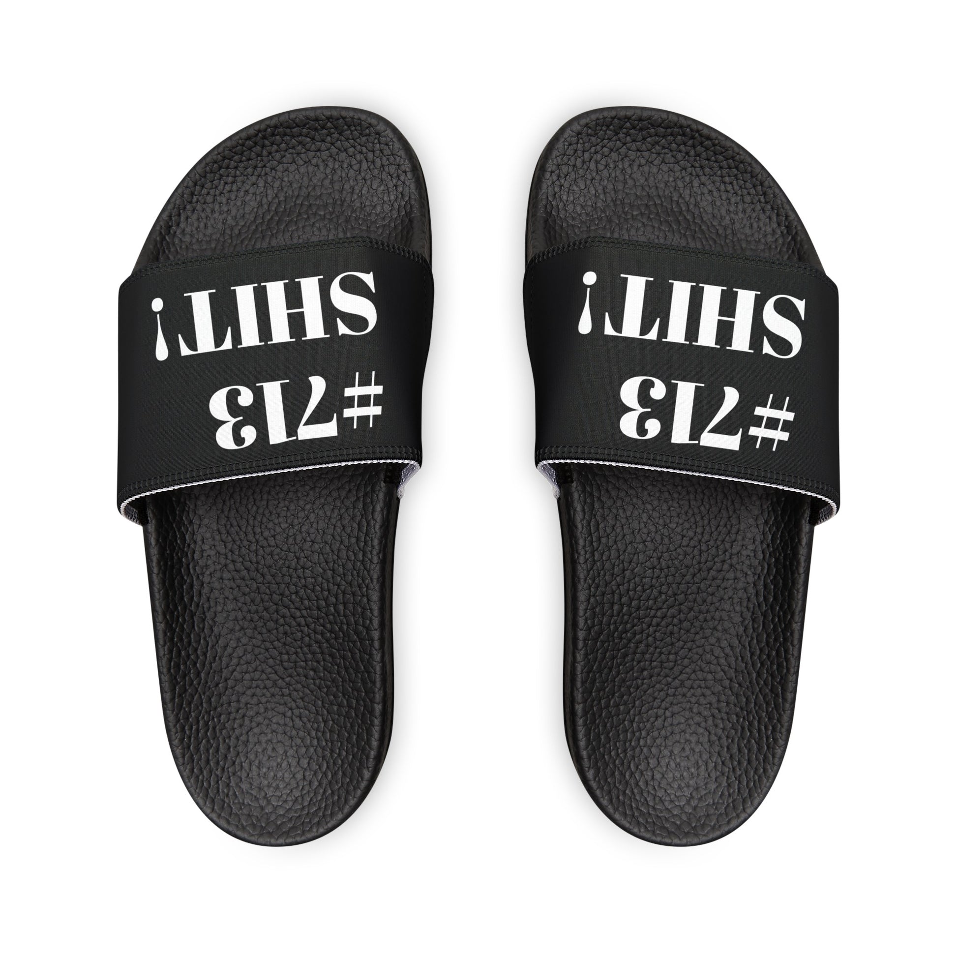 #713 HTown Hustle Slide Sandals Houston, TX - Represent Your Hood Slide Sandals - TheMcMillionairesCollection