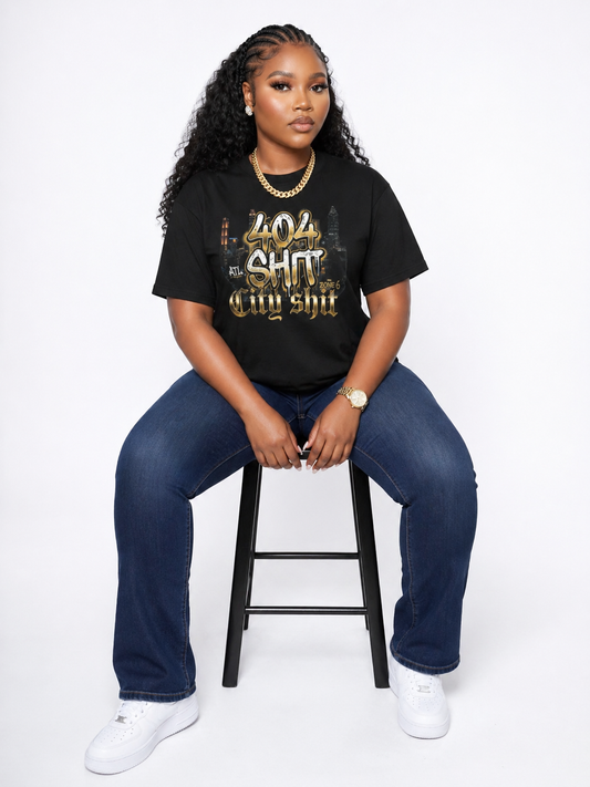 404 Shit City Shirt – Urban Skyline Graphic Tee