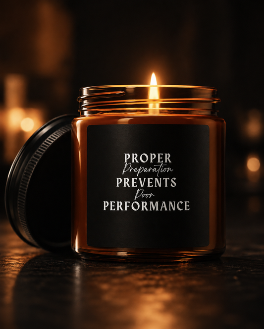 Proper Preparation Candle – Amber Jar (4oz & 9oz Options)